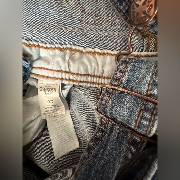 Oshkosh B'Gosh Denim Carpenter Bib Overalls for Kids - Picture 5 of 5